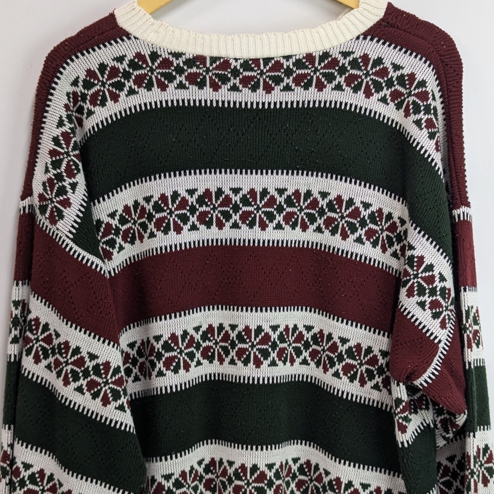 Vintage Tanto Pelo Italian Design Knit Sweater, 90's Style ltalian Sweater, XL